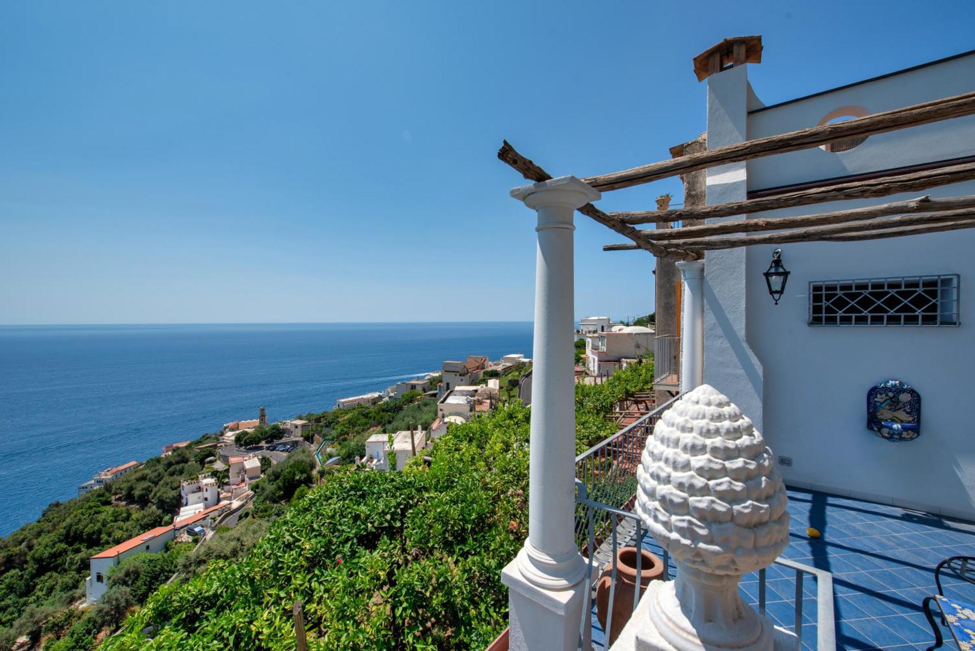 Villa Paradiso With Incredible Sea View Conca dei Marini Eksteriør billede