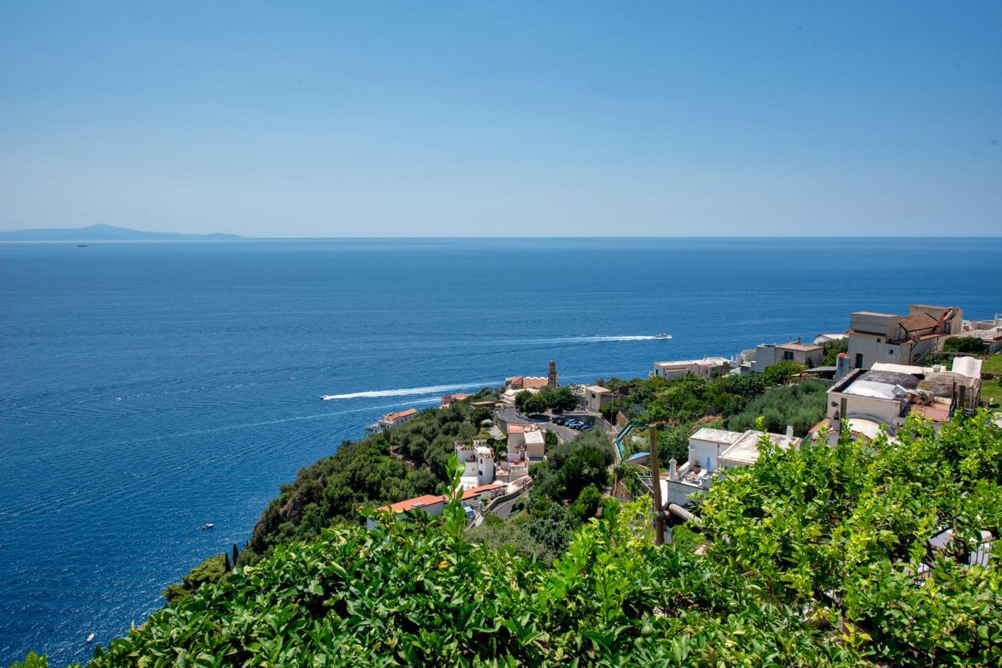 Villa Paradiso With Incredible Sea View Conca dei Marini Eksteriør billede